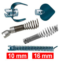 RIDGID čistiace vrtáky a koncovky na 10mm a 16mm špirály