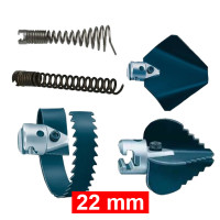 RIDGID čistiace vrtáky a koncovky na 22mm špirálu